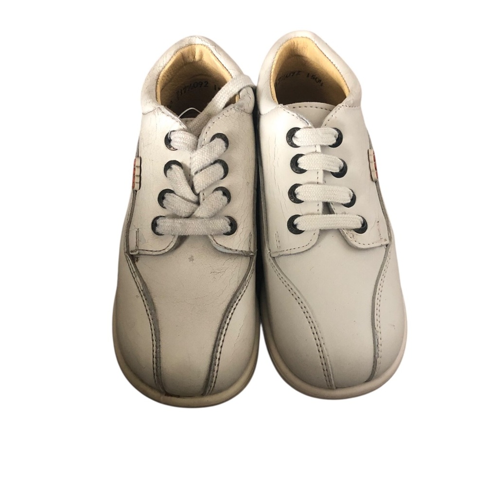 Dogi Mexico Size 17 1/2 (US 11 1/2 ) Dogi Classic White Leather Kids Dress Shoes